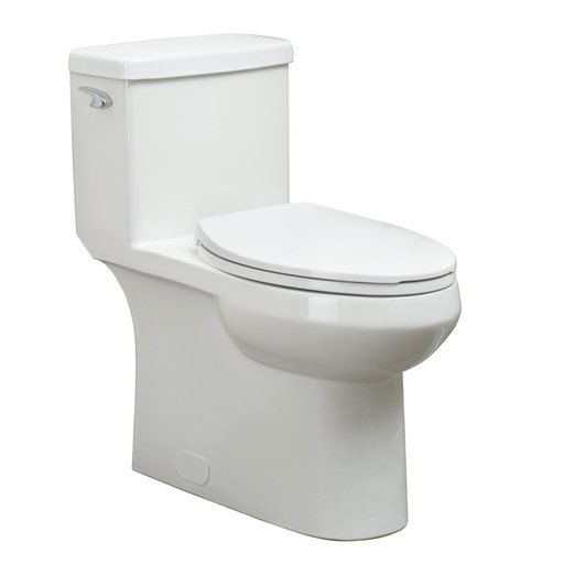 Elongated 1-Piece Toilet with Fluidmaster